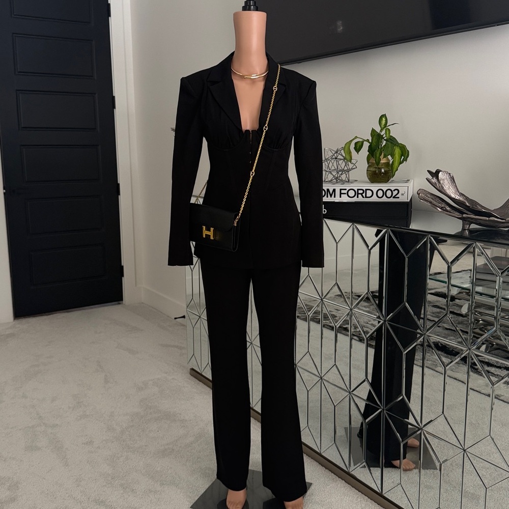 Miss Lola Black Pantsuit